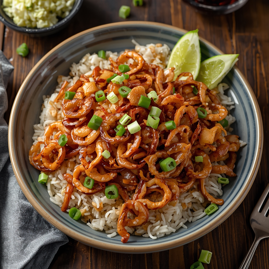 Squid Fried Rice Nanny's Pavillon